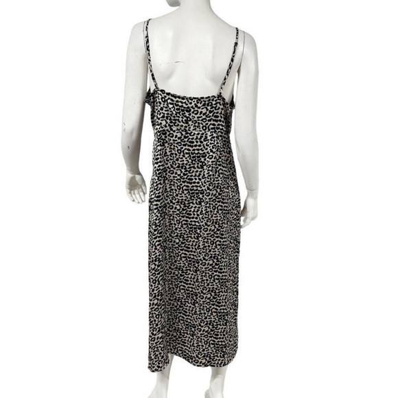 Womens Princess Polly Leopard Print Satin Slit Slip Dress nbd uprichard Costello - Picture 4 of 9